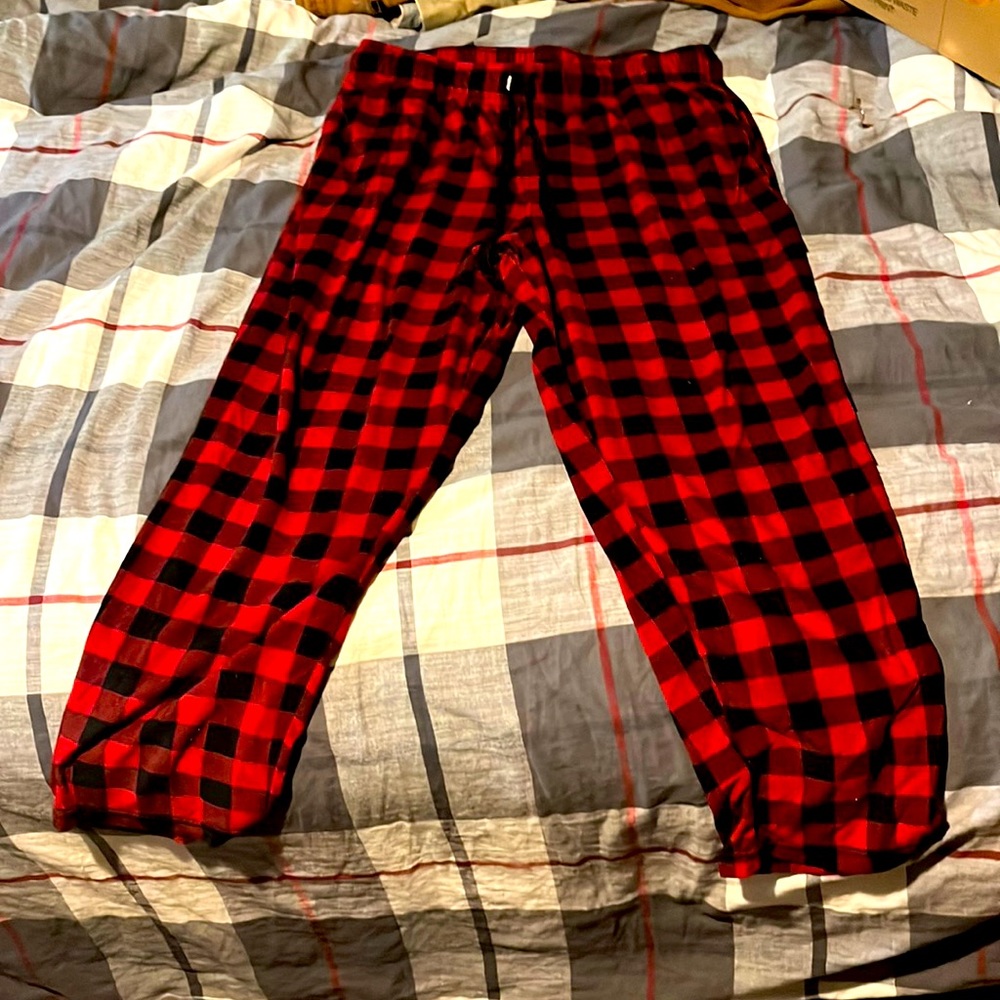 Buffalo plaid pajama pants